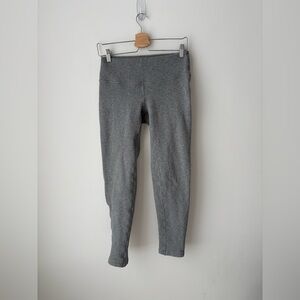 Lululemon Fleece Lined Leggings Grey | Cold Weather Thermal Yoga Pants | 6